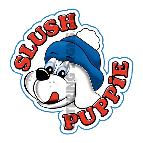 Slush puppie sticker 180mm - slush,