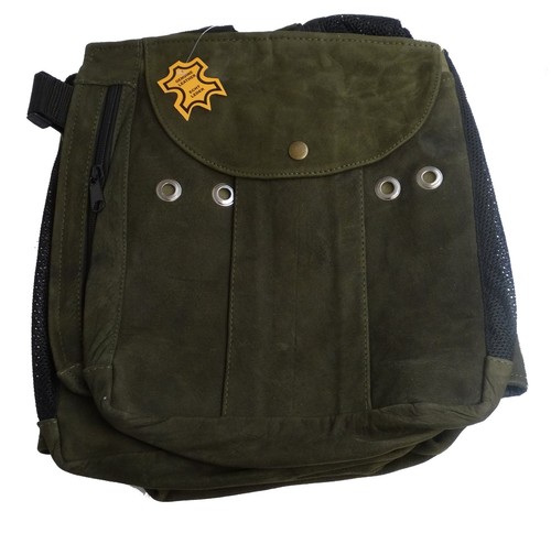 Falconry leather nubuck vest - leather,
