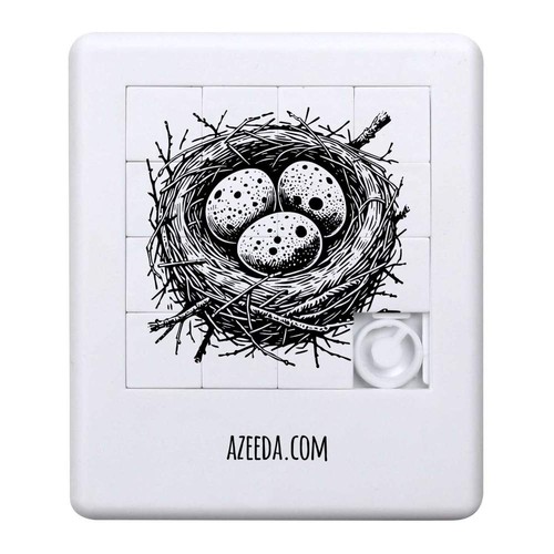 Bird nest with eggs sliding - with, eggs'