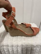 Ladies Dune Orange Wedge
