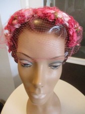 VINTAGE FLORAL 1950s HAT