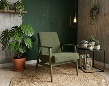 Vintage Armchair Deep Olive
