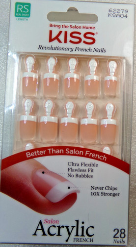 Kiss salon acrylic nails shiny - salon,