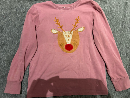 Girls christmas reindeer long - christmas,
