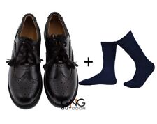 Scottish Men's Black Leather