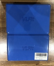 Set of 2 Hi-Density Yoga Blocks by VLFit  Blue 