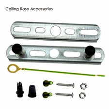 Light Fixing Ceiling Rose Strap Bracket Brace Earthed Plate With Accessories