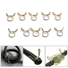 20x/Set 8mm Motorcycle Parts Fuel Line Hose Tubing Spring Clips Clamps Universal