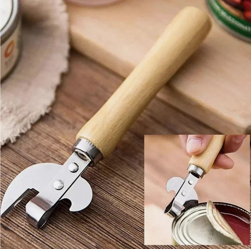Manual wooden handle can - wooden,