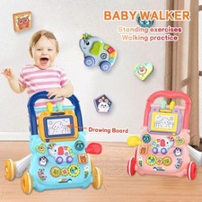 Walking Practice Toddler Trolley Music Baby Stroller Toy  Early Learning