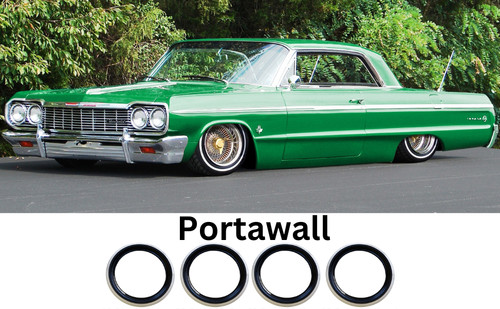 Black whitewall tire trim - black,