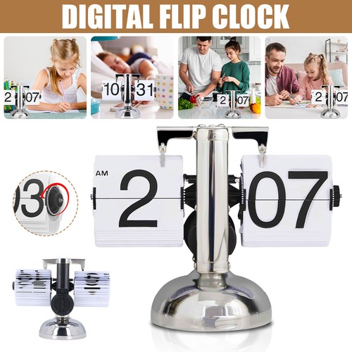 Flip down clock - down, automatic