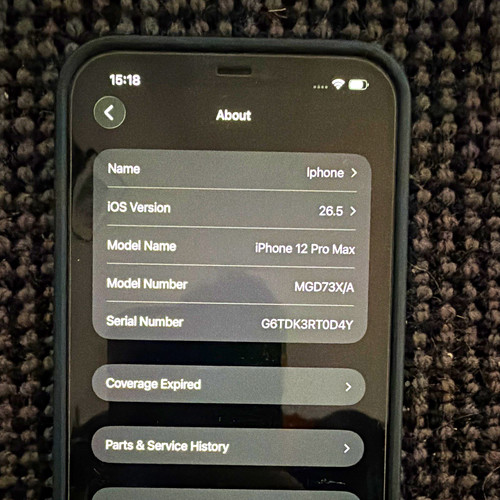 Iphone pro max - 12, grey