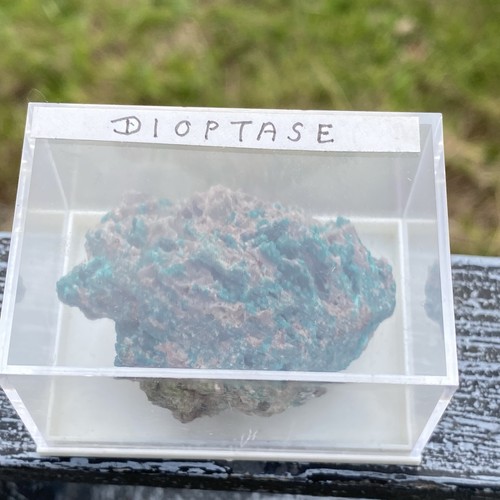 Dioptase specimen matrix - dioptase, on