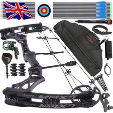 Compound Bow Arrow Set 30-70lbs 320fps Adjustable Adult Hunting Package M129