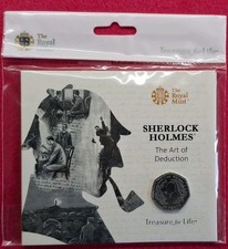 2019 Sherlock Holmes 50p Brilliant Uncirculated  Coin
