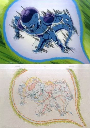 Dragon ball frieza art sheet - dragon,