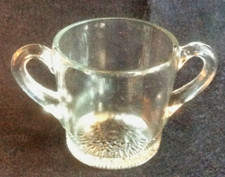 Clear Depression Glass Sugar