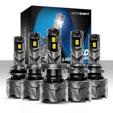 NOVSIGHT 240W 50000LM LED Headlight Conversion Bulbs Kit Hi/Low Beam 6500k White