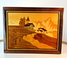 Mid Century Inlaid Wood