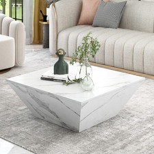 Coffee Table for Living Room Large Side Table Nesting Table with 2 Drawers 