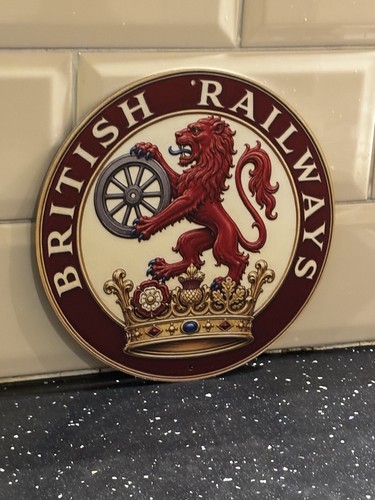 British railway metal sign - railway,