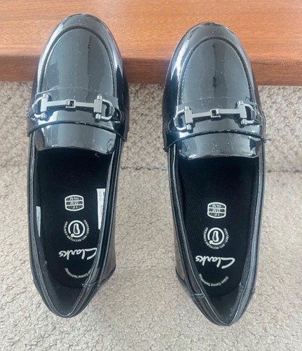 Clarks girls loafers black - girls',