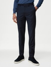 Marks & Spencer Mens Navy Wool