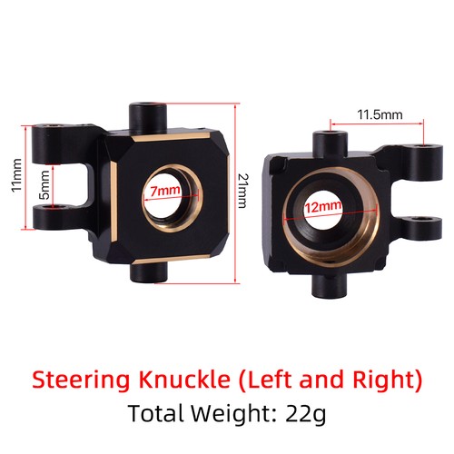 Brass knuckles steering blocks - brass,