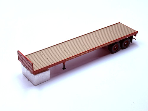 Corgi axle red flatbed - 2-axle,