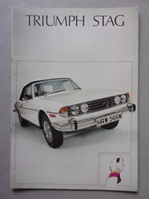 TRIUMPH STAG orig 1973 1974 UK Mkt Sales Brochure - #T911/1073/ENG