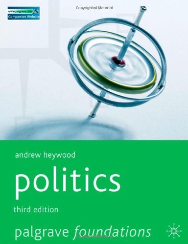 Politics palgrave foundations - politics, (palgrave