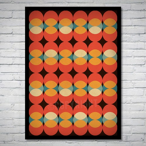 Retro seventies poster - retro,