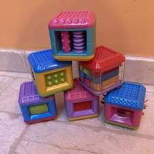 VINTAGE FISHER PRICE PEEK A BLOCKS SENSORY  x6