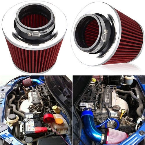 Red finish car air filter - red,