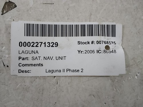 Renault laguna sat nav - laguna,