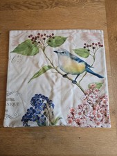 Vintage Botanical Bird Cushion