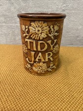 Vintage Quantock Country Kitchen Pottery Tidy Jar Kitchen Utensil  17cm x 13cm