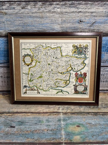 Framed essex county map print - framed,