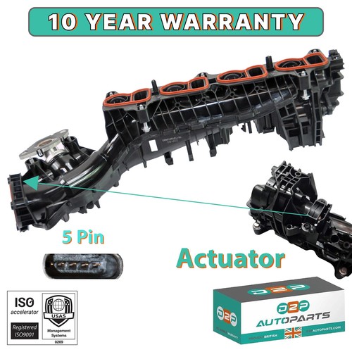 Intake manifold with actuator - manifold,