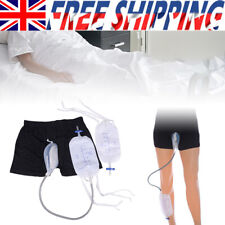 Male Urinal Leg Bag Incontinence Men's Silicon Urine Collector 500ml W/ Catheter
