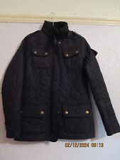 Women's Barbour International Quilted Motorcycle Jacket Size UK8 Used.