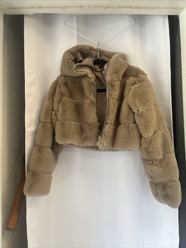 Women faux fur hood - faux,