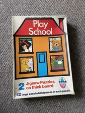 Vintage Play School Arrow Jigsaw Puzzle Complete Set