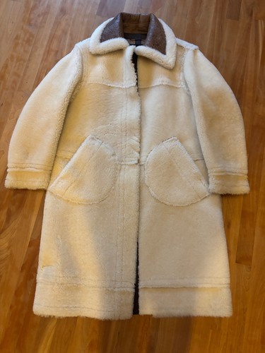 Coach long shearling coat - coach,