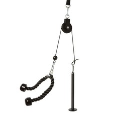 Fitness Pulley Cable Gym Workout Equipment Machine Attach System Home DIY UK