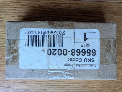 Brass flush hinge - 4x,