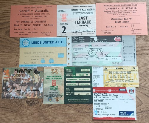 Rugby union used tour tickets - rugby,