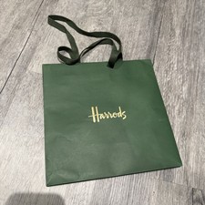 HARRODS green Gift Bag - Small