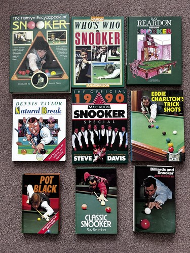 Vintage snooker books mainly - snooker,